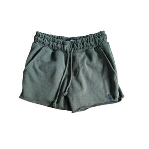 Youngla Youth Sweatshorts SMALL Green Sweats Drawstring Elastic Unisex Kids